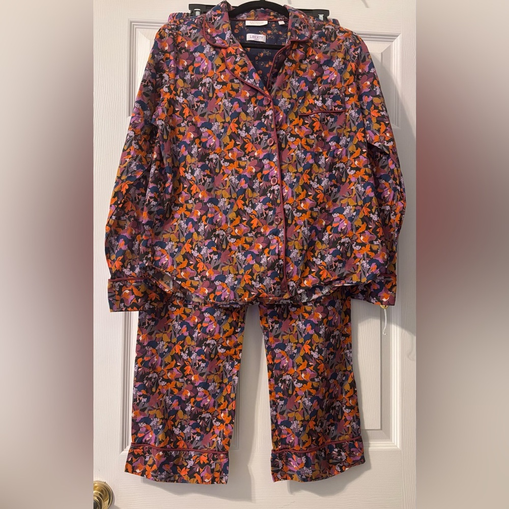 ANTONIO MELANI Pajama Set/ Liberty of London fabric, Medium, cotton, 🍂 🇬🇧